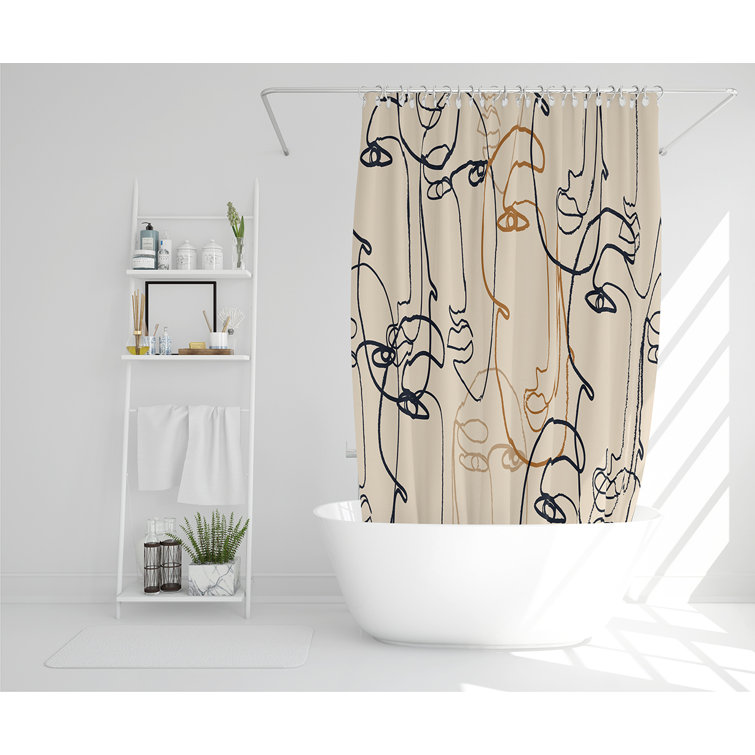 East Urban Home Elizabeta 13 Piece Polyester Shower Curtain Set